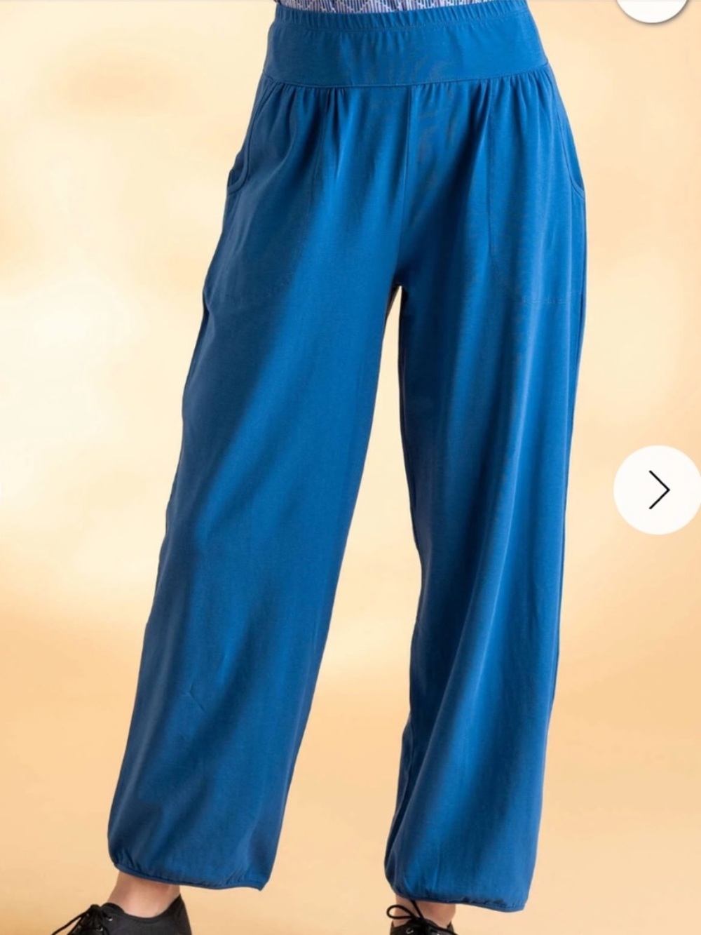 Gudrun Sjoden Blue Harlem Organic Cotton Pants Medium